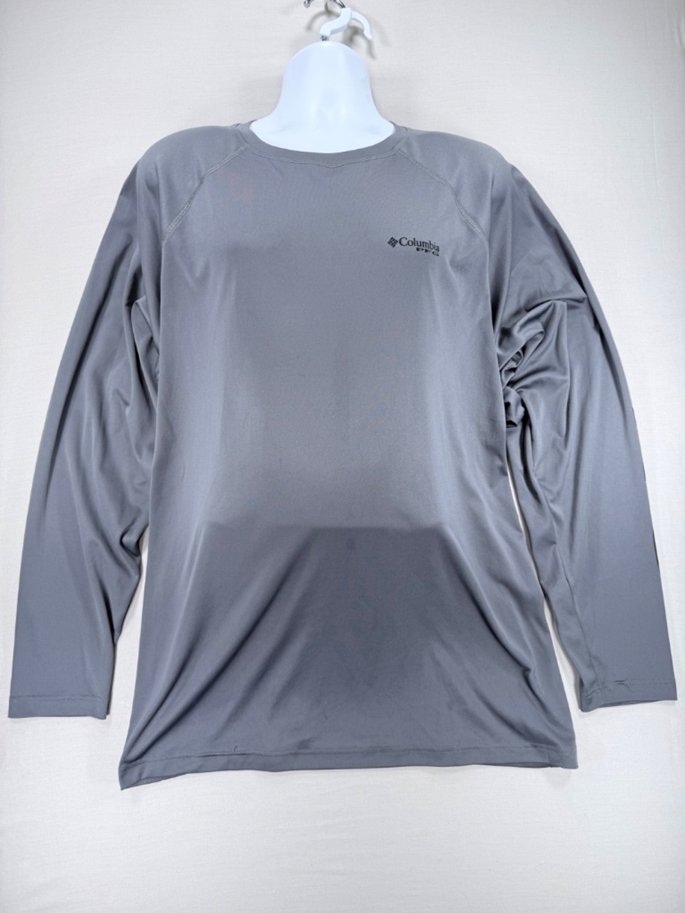 Columbia PFG Terminal Tackle Long Sleeve Shirt City Grey Men's Size XXL EUC